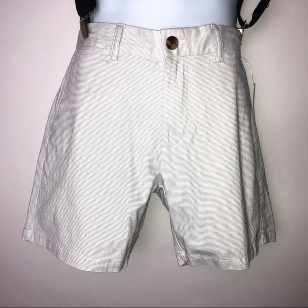 Old Navy Shorts NWT White w/Gray Polka Dots‎ Slim 28